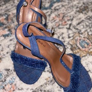 Blue Jean Sandel Heels